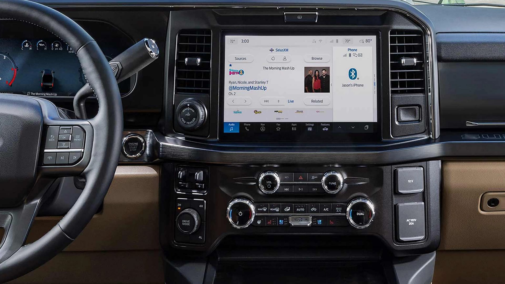 2026 Ford Super Duty display screen close-up